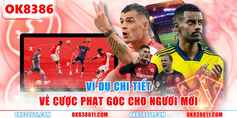 Ví dụ chi tiết về cược phạt góc cho người mới